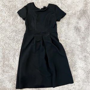 Pleated Black Womens Dress